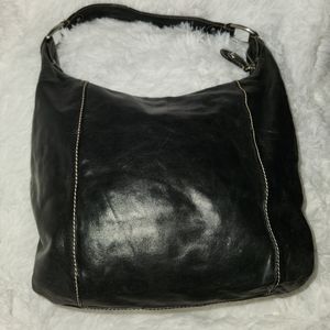 Black Leather Fossil Tote